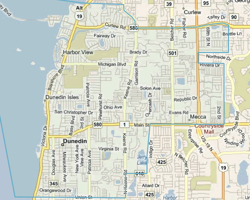 Map of Dunedin Florida - Dunedin MLS homes for sale
