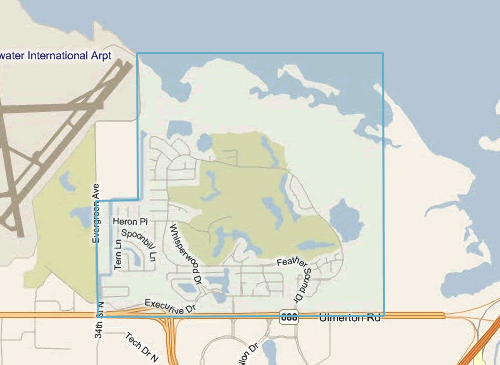Map of Feather Sound Florida - Feather Sound MLS homes for sale